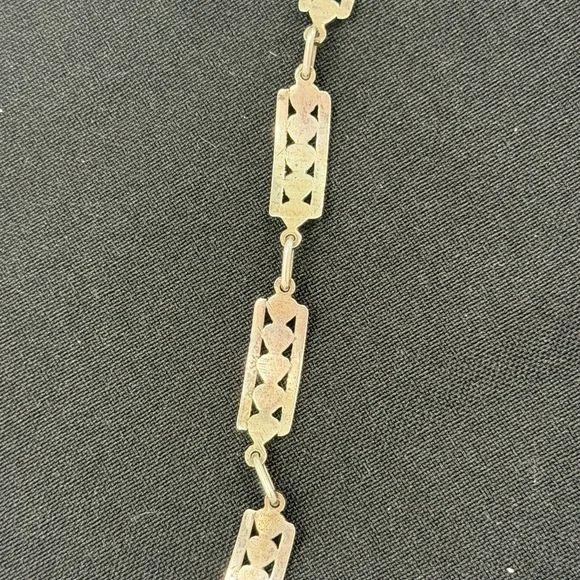 ✨ Vintage Art Deco Vermeil & Marcasite Bracelet | Estate Heirloom ✨ - Picture 5 of 10